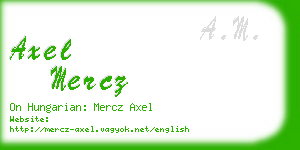 axel mercz business card
